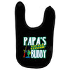 papa's little fishin buddy Baby Bibs