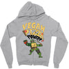 vegan pizza power Zipper Hoodie