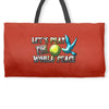 world peace Weekender Totes