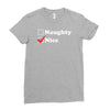 more nice than naughty Ladies Fitted T-Shirt