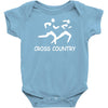 cross country high school running Baby Onesie