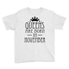 queens are born in november (2) Youth Tee