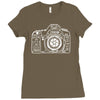 photographer camera Ladies Fitted T-Shirt