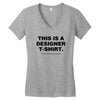 This is a Designer T-Shirt Women's V-Neck T-Shirt