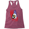 american eagle usa flag head Racerback Tank