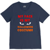 my face is my halloween V-Neck Tee
