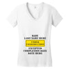 Under Construction Personalize Baby Women's V-Neck T-Shirt
