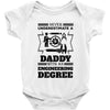 Never Underestimate A Daddy With An Engineering Degree Baby Onesie