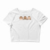 new! monkey Crop Top
