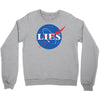 lies nasa logo Crewneck Sweatshirt