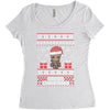 groot christmas Women's Triblend Scoop T-shirt