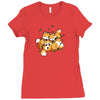 playful foxes Ladies Fitted T-Shirt