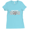 soccer mom rhinestone Ladies Fitted T-Shirt