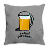 relief pitcher Throw Pillow