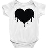 dripping heart melting heart Baby Bodysuit