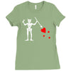 blackbeard's flag pirate edward teach Ladies Fitted T-Shirt