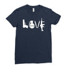 love  funny weapons retro war urban art guns knife cool peace Ladies Fitted T-Shirt