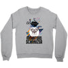 who loves miniatur schnauzer Crewneck Sweatshirt