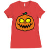 crazy pumpkin Ladies Fitted T-Shirt