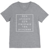 50 % unicorn (White) V-Neck Tee