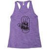 talk to the hand Racerback Tank