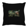 dinosaur attack Throw Pillow