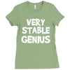 very stable genius Ladies Fitted T-Shirt