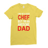 awesome chef dad Ladies Fitted T-Shirt
