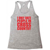 i only date people Racerback Tank