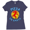 pizza on earth Ladies Fitted T-Shirt