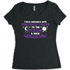 I Love Someone with Pancreatic Cancer to The Moon and Back to Infinity Women's Triblend Scoop T-shirt