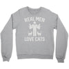 real men love cats (2) Crewneck Sweatshirt