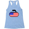 usa curling Racerback Tank
