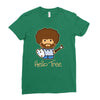 hello tree Ladies Fitted T-Shirt