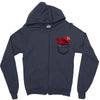 Cookie Monster Elmo Pocket Zipper Hoodie