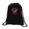 straight outta arkham Drawstring Bags