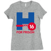 hillary for prison Ladies Fitted T-Shirt