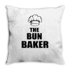 the bun baken Throw Pillow