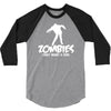 zombies only want a hug bad taste haloween zombie pop culture gift 3/4 Sleeve Shirt
