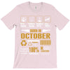 Born October Multitasking Problem Solving Tees T-Shirt