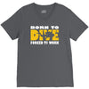 born to dive forced to work V-Neck Tee
