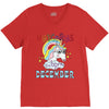 unicorns are born in december cute unicorn V-Neck Tee