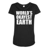 earth day shirts Maternity Scoop Neck T-shirt