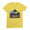 I Want To Leave Ladies Fitted T-Shirt