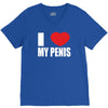 i love my penis  lustig macho funny party V-Neck Tee
