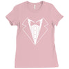 tuxedo fancy dress funny Ladies Fitted T-Shirt