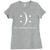 schrodinger's emoticon Ladies Fitted T-Shirt