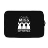 little miss cottontail cute bunny easter Laptop sleeve