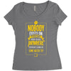 nobody exists on purpose Women's Triblend Scoop T-shirt