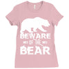 Beware Of The Bear Ladies Fitted T-Shirt